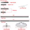 HomGarden 45mm Adjustable Removable Stripper Spinning Dancing Pole for Fitness Exercise Dance Gym Club Home Party view 3