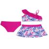 Daenrui Kids Girls Tankini 3 Pieces Swimsuit Ruffles Flounce Printed Swimwear Hawaii Beach Bikini Sets Rash Guard Rose 8 Years view 2