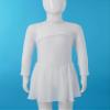 Agoky Kids Girls Long Sleeve Mesh Splice Figure Skating Dress with Rhinestone Keyhole Back Gymnastic Ballet Dance Costume White 12 Years view 4