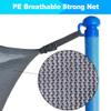 SPORTYOUTH Trampoline Netting Replacement Safety Enclosure for 14 ft 6 Straight Poles Round Frame Trampoline, Breathable Weather-Resistant Tear-Proof Netting with Adjustable Straps, NET ONLY view 4