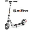 Hurtle Compact Kick Scooter for Teens, Folding Stand Kick Scooters with Adjustable Height, Alloy Anti-Slip Deck, 8 Wheels, Mud Guard Front Wheel, for Kids, Boys/Girls 8+-Year-Old, White view 1