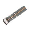 BluShark - Original Collection Military-Style Waterproof Watch Strap, Fits All Timepiece Brands, Durable Nylon Wristwatch Accessories with Stainless Steel Buckle, Gray Fox, 22mm view 1