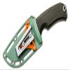 SOG Tellus FX Full-Sized Fixed Blade Knife 4.2" Full-Tang CRYO 440C Steel Blade GRN Handle UMS Compatible Sheath, Olive Drab view 3