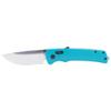 SOG Flash AT Daily Carry Ambidextrous Pocket Compact Folding Knife | Ergonomic Handle for Enhanced Grip | D2 Steel Blade, Petrol Green/Satin view 1