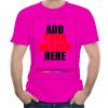 Custom t Shirts Personalized Tshirts, Make Your Own t Shirt, Customized t-Shirts, Add Your Design/Image/Photo/Text for Men & Women Fuchsia view 1