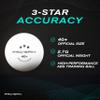 PRO-SPIN Ping Pong Balls - 3-Star Premium White Table Tennis Balls | High-Performance 40+ ABS Professional Quality (Pack of 60) view 3