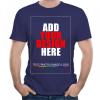 Custom t Shirts Personalized Tshirts, Make Your Own t Shirt, Customized t-Shirts, Add Your Design/Image/Photo/Text for Men & Women Navy view 1