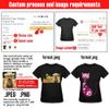 Custom t Shirts Personalized Tshirts, Make Your Own t Shirt, Customized t-Shirts, Add Your Design/Image/Photo/Text for Men & Women Navy view 3