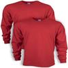 Adult Ultra Cotton Long-Sleeve T-Shirt, Red, Small (2-Pack) view 1