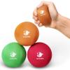 Serenilite 3 Ball Bundle Green, Orange, Red - Stress Balls, Anxiety Relief Items, Grip Strength Trainer, Meditation Accessories, Physical Therapy Equipment, Fidget Ball, Stress Balls for Adults view 1