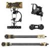 Mathews Flatline Stabilizers with HD Quiver + QAD Integrate Rest + Static Sidebar Mount (10" + 12", 6 Arrow Quiver, Optifade Subalpine) view 1