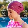 Limmys Premium Swim Cap for Women with Long Hair  Soft Silicone Swimming Cap for Women  Comfortable, Extra Room Fit, Chlorine Resistant & Hypoallergenic  Trusted by Swimmers Worldwide view 2