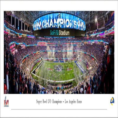 La Rams, 2022 Super Bowl Champions - Unframed 40 x 13.5 Poster by Blakeway Panoramas