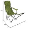 ALPS Mountaineering Escape Lounge Camping Chairs for Adults with Footrest and Adjustable Armrests, Sturdy Steel Frame, Compact Foldable Design, and Carry Bag, Cactus view 3