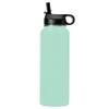 LaserGram Personalized Water Bottle, Hawaiian Sea Turtle, Stainless Steel Double Wall Vacuum Insulated with Flip Top Straw, Custom Engraved Gift (40oz / 1180ml Teal) view 2