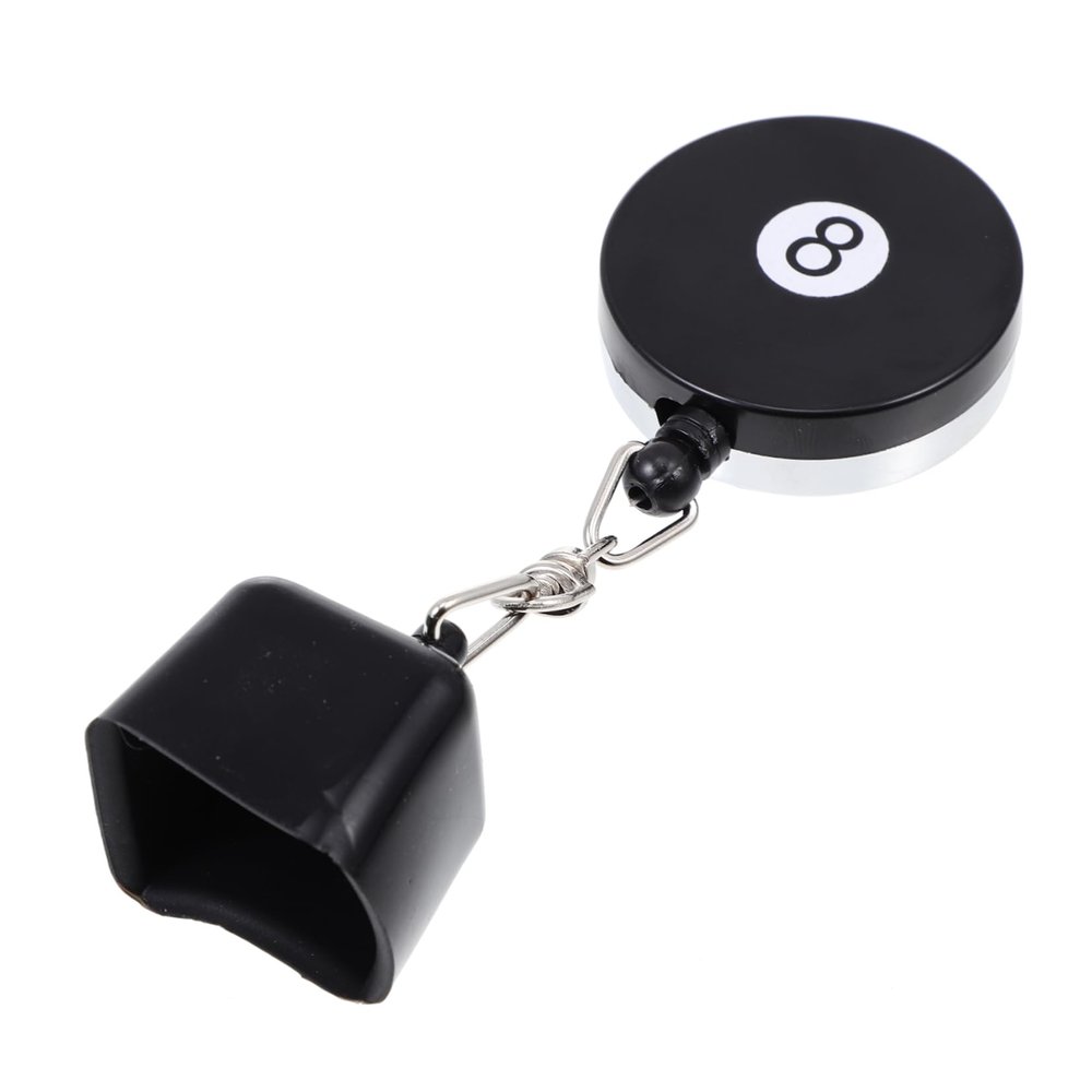 BESPORTBLE Portable Rubber Pool Cue Chalk Holder Durable Billiards Accessory for Chalk Protection and Compact Design for Pool Table Enthusiasts Black