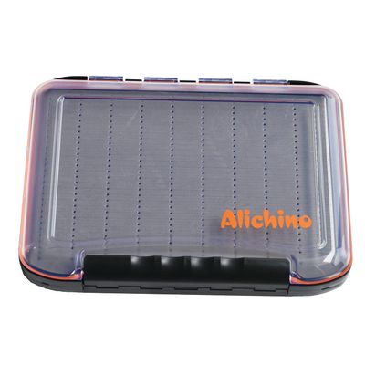 Large Fly Box for Fly Fishing Flies, Double Sided Waterproof Fishing Tackle Storage Boat Foam Fly Fishing Box (Grey Foam Insert, Only Box)