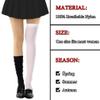 Lastclream Women Costume Thigh High Silk Stockings for Girls Over Knee Socks Cosplay Knee High Hosiery (Pink) view 4