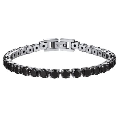 PROSTEEL Black Tennis Bracelets for Women 6.5 Inch Stone Cubic Zirconia Crystal Bracelet Bangle