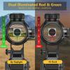 CVLIFE Scope 6-24x50 AOE Red and Green Illuminated Gun Scope Optics with 20mm Mount view 3
