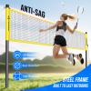 Patiassy Badminton Set for Backyard, Professional Badminton Net with 4 Badminton Rackets, Badminton Shuttlecocks and Carrying Bag (Yellow) view 4