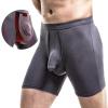 Tons 3D Modal Man Breathable Underwear with Penis Pouch Boxers Avoid Leg Friction Sport, Fashion Gay Briefs, Plus Size Lingerie (black,XXL) view 2