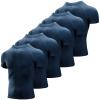 Niksa Men's Compression Shirts 3/5 Pack, Short Sleeve Athletic Compression Tops Cool Dry Workout T Shirt Navy view 1