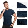 Niksa Men's Compression Shirts 3/5 Pack, Short Sleeve Athletic Compression Tops Cool Dry Workout T Shirt Navy view 4