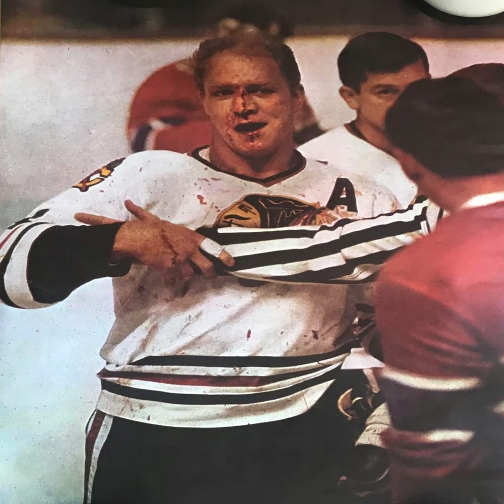 Bobby hull vintage poster NHL hockey Chicago blackhawks