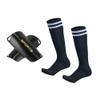 Soccer Shin Guards Kids Youth Over Knee Sleeves Shin Pads and Soccer Socks for 3-13 Years Old Boys and Girls for Football Games EVA Cushion Leg Carf Protection Reduce Shocks and Injuries 2 Pairs Black view 1