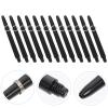 LIOOBO 50 Sets Nylon Shafts 2BA Thread Stems with Ring Replacement Supplies for Outdoor Indoor Game (Black) view 4