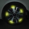Vesvory 42 Pieces Reflective Car Stripe Decals Reflective Wheel Rim Stripe Decal Sticker Bicycle Stickers for Bikes Night Visibility Adhesive Stickers for Car Motorcycle Bicycles (Blue) view 4