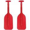 LIOOBO Telescopic Kayak Paddle Canoe Oar: Plastic Aluminum Alloy River Tubing Paddles Boating Accessories 2Pcs Red view 1