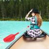LIOOBO Telescopic Kayak Paddle Canoe Oar: Plastic Aluminum Alloy River Tubing Paddles Boating Accessories 2Pcs Red view 3