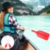 LIOOBO Telescopic Kayak Paddle Canoe Oar: Plastic Aluminum Alloy River Tubing Paddles Boating Accessories 2Pcs Red view 4