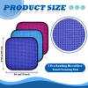 Aoriher 3 Pieces Bowling Ball Towel Shammy Pad Rag Bowling Ball Microfiber Towel Easy Wipe Off Grip for Cleaning from Dirt Oil Accessories(Classic,7.8 x 7.8 Inch,Blue, Fuchsia, Blue Violet) view 2