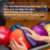Aoriher 3 Pieces Bowling Ball Towel Shammy Pad Rag Bowling Ball Microfiber Towel Easy Wipe Off Grip for Cleaning from Dirt Oil Accessories(Classic,7.8 x 7.8 Inch,Blue, Fuchsia, Blue Violet) view 4