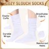 sockfun Slouch Socks for Women - White Slouchy Socks with Scrunch Effect - Perfect 80s/90s Style Gifts view 3