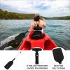 Telescopic Kayak Paddle Canoe Oar: Plastic Aluminum Alloy River Tubing Paddles Boating Accessories 2Pcs Black view 4