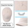 Plain Toddler Baseball Hat Unisex Cotton Kids Trucker Hat Adjustable Baby Boys Sun Caps Girls Baseball Cap 1-5Y (48cm(9-24M), Beige) view 4