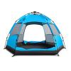 4 Person Pop Up Tents for Camping Automatic Instant Tent Outdoor Rainproof Hexagonal Portable Light-Weight Large Tents Travel Hiking Beach Quick-Opening Family Tent Orange- 5-8 People view 1