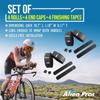 ALIEN PROS (Set of 6 Black & Red Bike Handlebar Tape EVA - Wrap Your Bike for an Awesome Comfortable Ride view 4