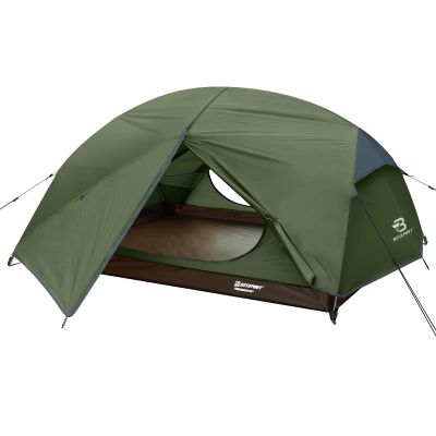 Bessport Camping Tent for 2 Person, Lightweight Backpacking Tent Waterproof Windproof Two Doors Easy Setup Double Layer Outdoor Tents for 3 to 4 Seasons, Suitable for Outdoor,Hiking,Camping