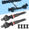Dewkake Golf Cart Seat Belts Kit, 4pcs Universal Retractable Front and Rear Golf Cart Seat Belt Kit for EZGO, Club Car view 2