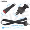 Dewkake Golf Cart Seat Belts Kit, 4pcs Universal Retractable Front and Rear Golf Cart Seat Belt Kit for EZGO, Club Car view 3