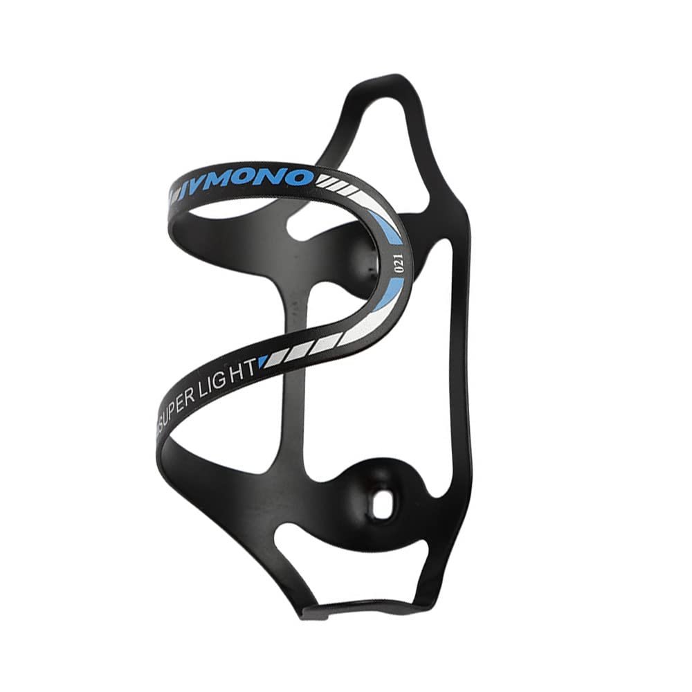 Bicycle Water Bottle Holder Self-propelled Mountain Bike Water Bottle Cage with Screws Aluminum Alloy Light Right Opening Road Bike Water Cup for Mountain & Road Bikes (Black-Blue)