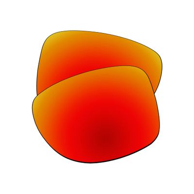 EZReplace Lenses Replacement for Oakley Gauge 8 L OO4124-62mm Sunglasses (Polarized Lenses) - Fits Oakley Gauge 8 L Frame (Fire Red)