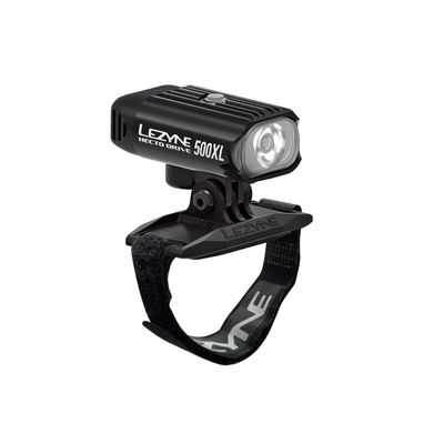 LEZYNE Hecto Drive 500XL Front Compact Bicycle Light, Helmet Kit, 500 Lumen, Aluminum Housing, Road, Mountain, Gravel Bike, USB Rechargeable| Includes GoPro Style Mount | CNC-Machined Aluminum