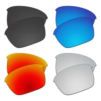 EZReplace Lenses Replacement for Oakley Thinlink OO9316 Sunglasses (Polarized Lenses) - Fits Oakley Thinlink Frame (Carbon Black+Ice Blue+Fire Red+Metal Silver)