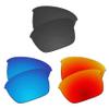 EZReplace Lenses Replacement for Oakley Thinlink OO9316 Sunglasses (Polarized Lenses) - Fits Oakley Thinlink Frame (Carbon Black+Ice Blue+Fire Red) view 1